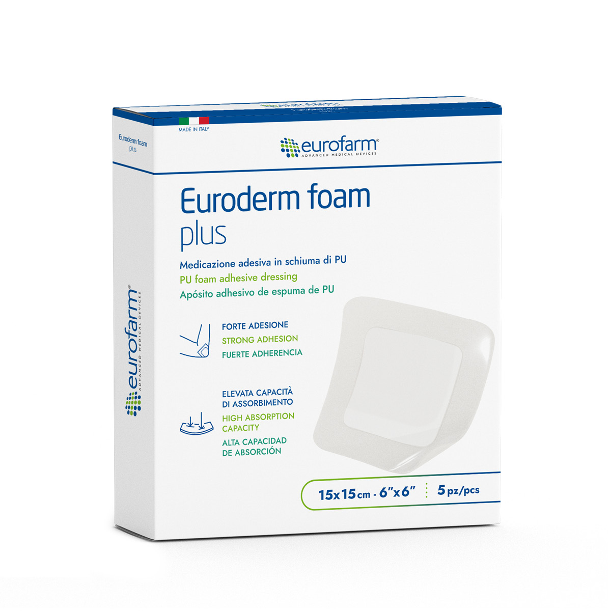 Euroderm foam plus 15x15